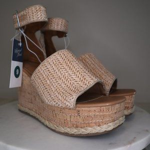 Julianna Cork Wedge Heels Universal Thread Size 9